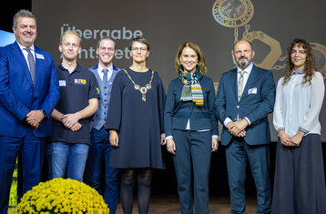 Group of people on the stage