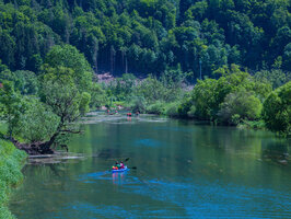 Donau, Freizeit, Kanufahrer