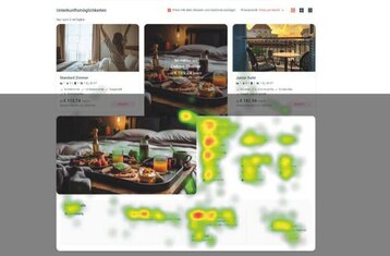 Ansicht der Eye Tracking Auswertung