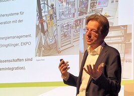 Prof. Allmendinger auf der Bühne