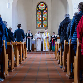 Ecumenical church service in the campus church
