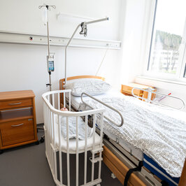 Typical hospital situation with hospital bed