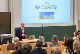 Bild von Professor Dr. Paul Taylor in seiner letzten Vorlesung