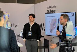  People chatting at the project stand