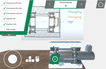 Bild von entwickelte openMINT-Anwendung - „Maschinenelemente“