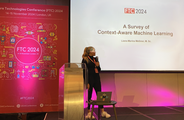 Frau Messmer beim Vortrag