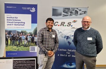 Manav Madan (IDACUS) and Frank Hassenpflug (C.R.S. iiMotion GmbH)