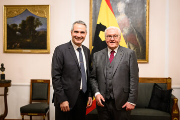 Bundespräsident Steinmeier und Prof. Azarhoushang