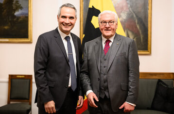 German President with Prof. Azarhoushang