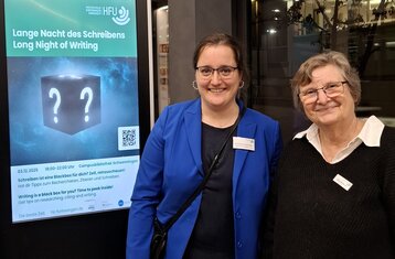 The two organisers: Katharina Hertfelder and Sabine Vetter-Hauser