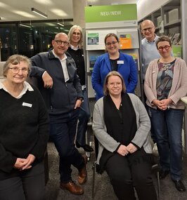 Teambild von den Beteiligten der langen Nacht des Schreibens