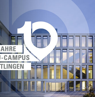 Plakat zu 10 Jahre HFU Campus Tuttlingen