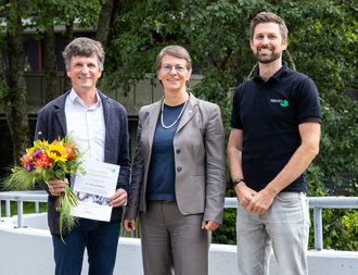 Dr. Georg Hettich, Dr. Alexandra Bormann und Thorsten Schelling 