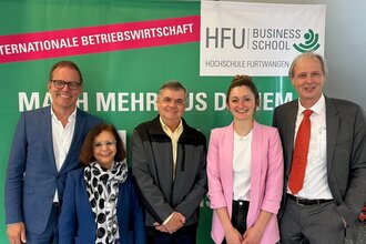 Vorstandsvorsitzender des Verbands Deutscher Schulen in Chile besucht die HFU Business School (I5225)