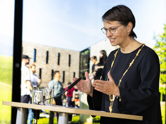 Die Rektorin bei ihrer Festrede